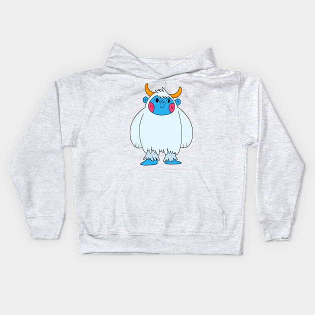 Funny Yeti Art, Cute Big Foot, Big Foot Kids Hoodie by Lapiiin's Cute Sticker